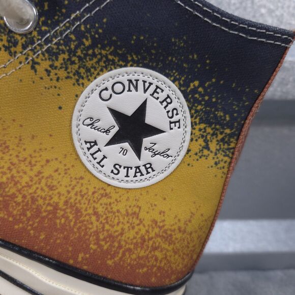 Converse Men's Chuck 70 Hi Multicolor Scatter Dye Shoes Canvas Sneakers Trainers - Picture 9 of 12